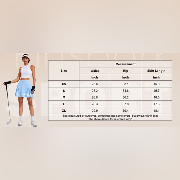 Pinspark High Waist Pleated Tennis Skirt - Picture 4 of 5